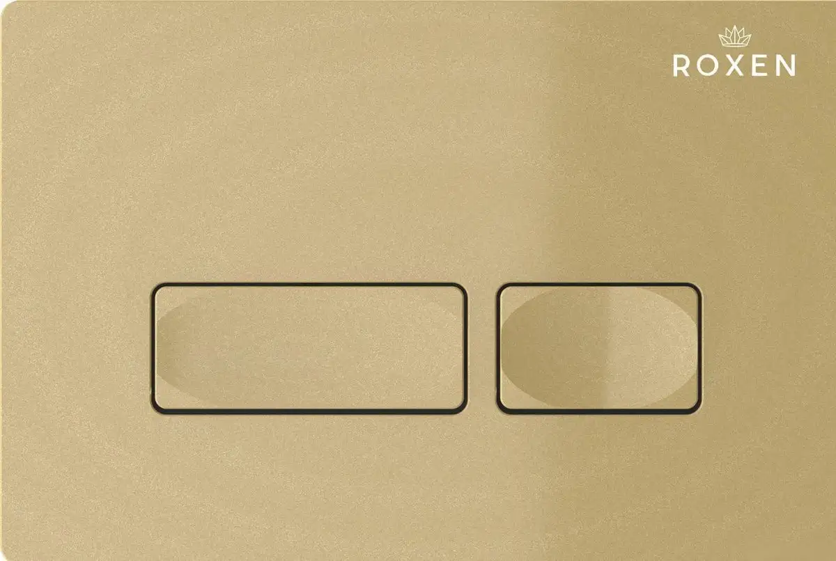 Унитаз подвесной Roxen Vine Tornado в комплекте с инсталляцией StounFix Dual Fresh 6 в 1 979006 (кнопка: брашированное золото) - фото товара