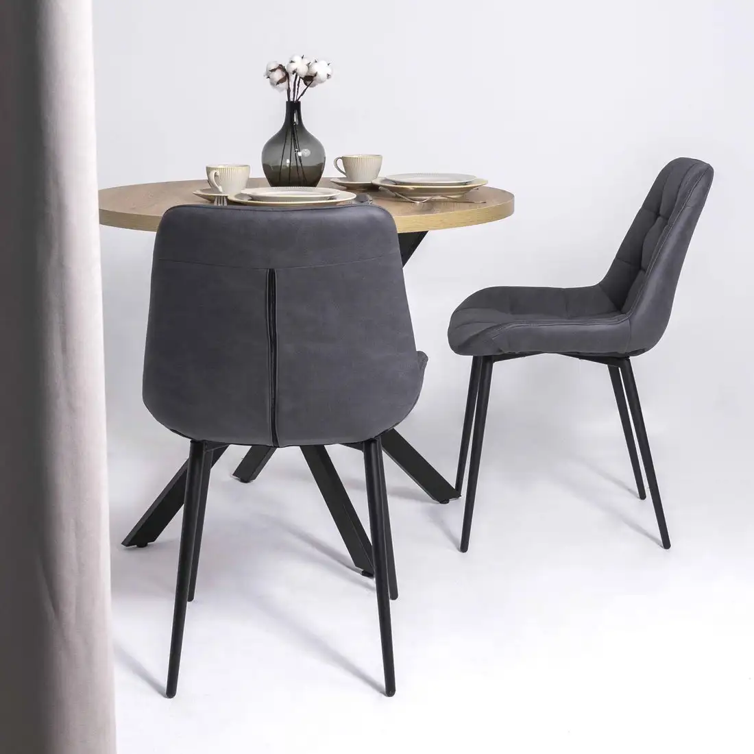 Стул Алвест AV 405 (графитовая замша Kiprus 13/черный) – фото товара