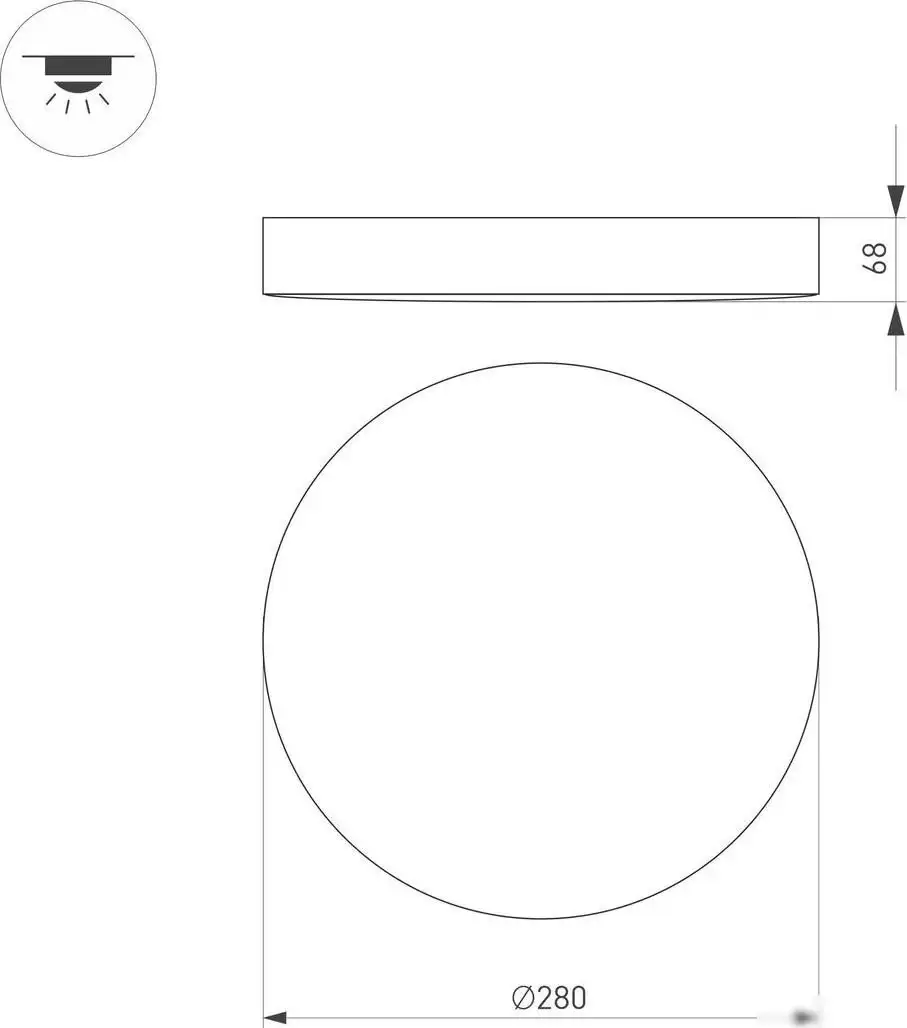 Припотолочная люстра Arlight SP-Flower-R280-15W Warm3000 049794 – фото товара