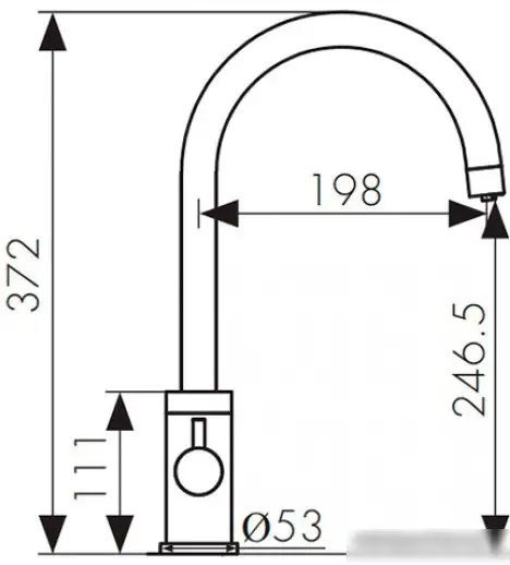 Смеситель Kaiser Merkur 26744-5 (серебристый) - фото товара