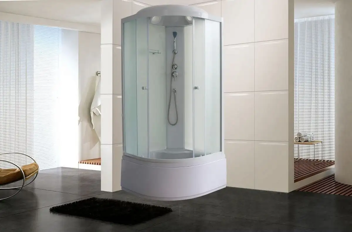 Душевая кабина Oda 8500BM (белый/матовое стекло) - фото товара