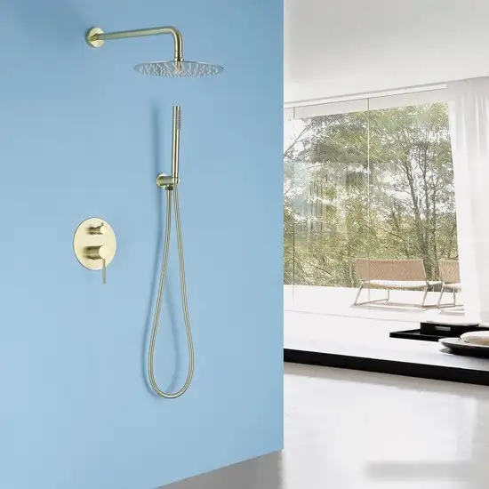 Душевая система Abber Emotion AF8818G (золото матовое) - фото товара