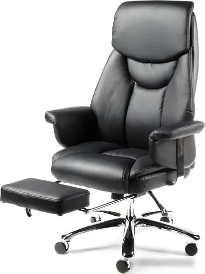 Кресло Norden Парламент H-2021-35 leather (кожа, черный) – фото товара