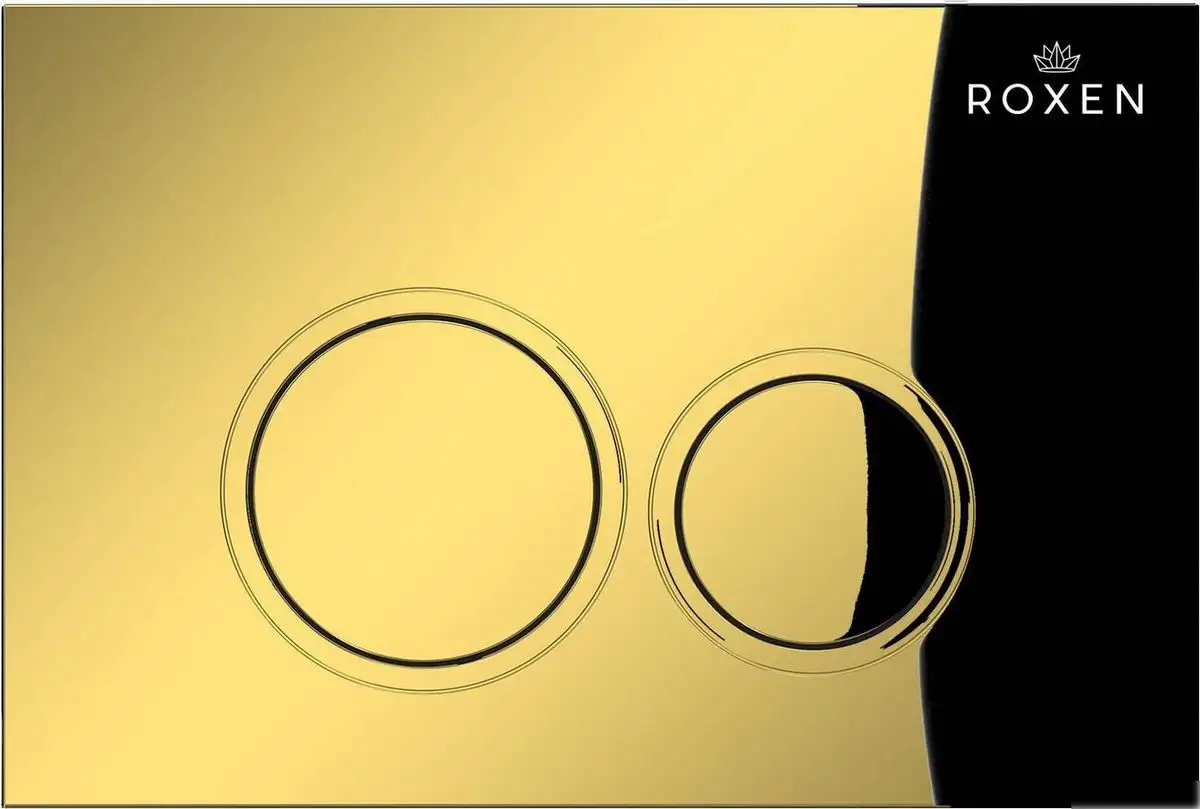 Унитаз подвесной Roxen Vine Tornado в комплекте с инсталляцией StounFix Dual Fresh 6 в 1 979013 (кнопка: золото глянцевое) - фото товара