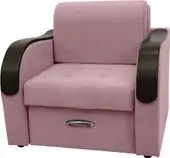 Кресло Сириус Лидер-1 НПБ 105x110 (Eva 14 велюр темно-розовый)