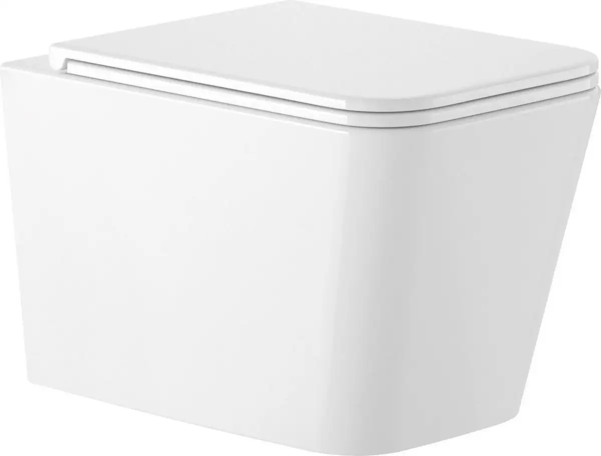 Унитаз подвесной Saniteco KW-9004W + 410 + 410 SE CR - фото товара