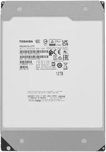 Жесткий диск Toshiba MG Series 12TB MG09SCA12TE – изображение в каталоге