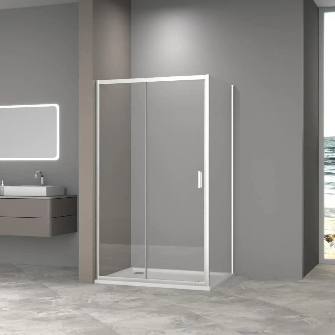 Душевой уголок Aquabath AB-11C-1280-2000 - фото товара