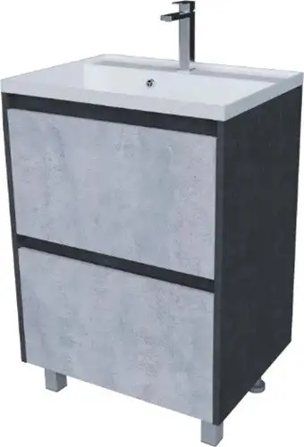 Axus Тумба под умывальник Джой 80 (2 ящика) – изображение в каталоге