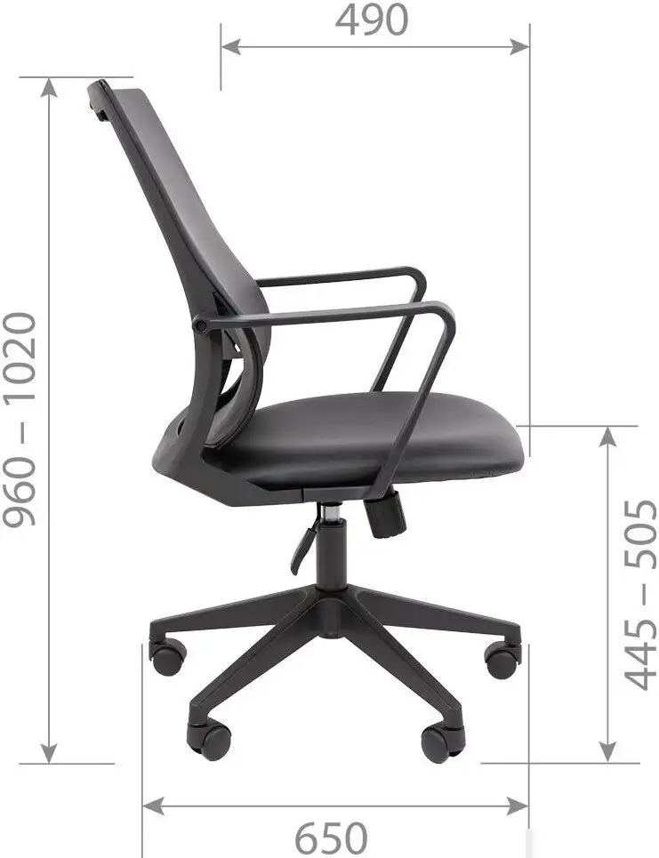 Офисное кресло CHAIRMAN 545 БП (экокожа коричневый) – фото товара