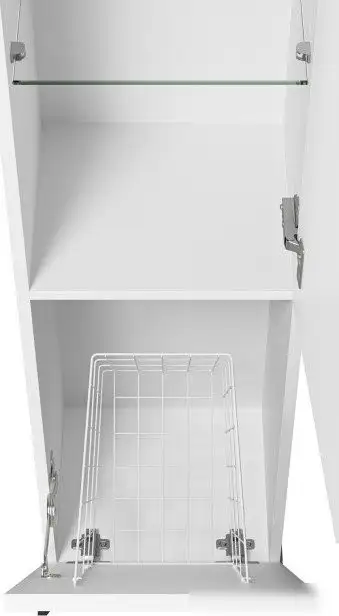 Misty Шкаф-пенал Модерн 35 П-Мод05035-011П (с бельевой корзиной) – фото товара