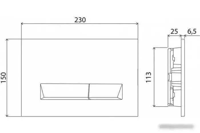Панель смыва BelBagno Marmi BB013-MR-ORO – фото товара
