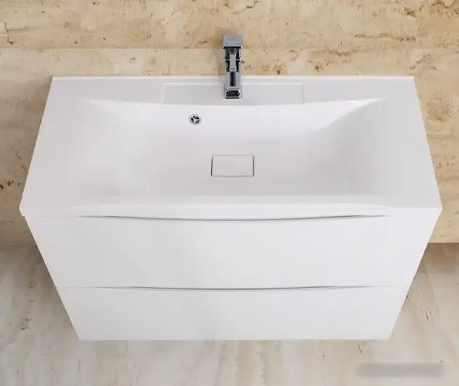 BelBagno Тумба под умывальник Marino-1000-2C-PIA-BL-P (bianco lucido) – фото товара