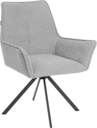 Стул с подлокотниками TetChair Мурано опора 360 (велюр/букле (HYP), светло-серый) – изображение в каталоге