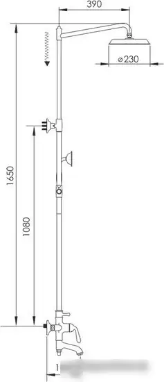 Душевая система Rose R0236Q - фото товара