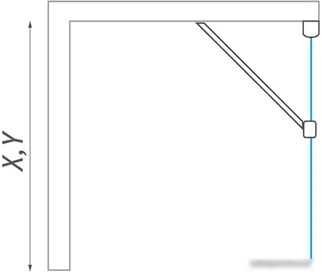 Душевая стенка Roltechnik Lega Lift Line LZB/80 (хром/прозрачное) - фото товара