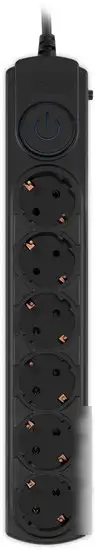 Сетевой фильтр IPPON BK-6-EU-1.8-10-B (1.8м, 6 розеток, черный) – фото товара