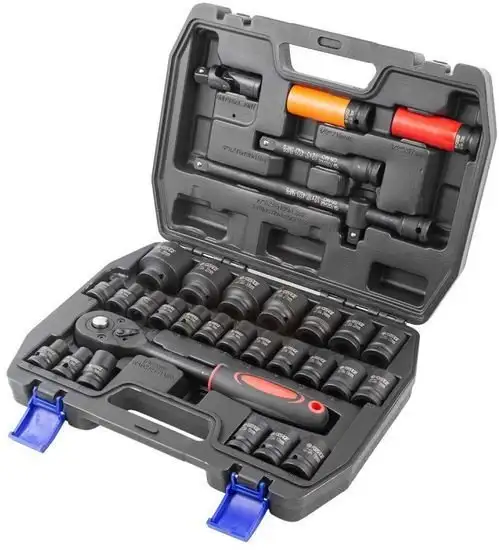 Набор трещотка с головками FORSAGE F-4323-5MPB (32 предмета) – фото товара