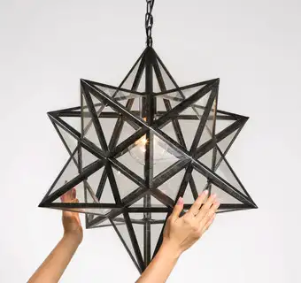 Подвесная люстра ImperiumLoft Black star clear glass 101314-26 – изображение в каталоге