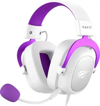 Наушники Havit Gamenote H2002d (белый/фиолетовый) – изображение в каталоге