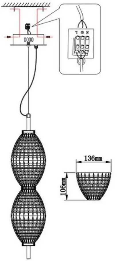 Подвесная люстра Omnilux OML-51406-02 – фото товара