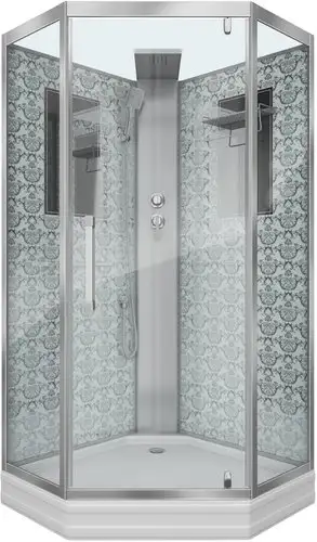 Душевая кабина Niagara NG-7799WBK 90x90x210 (прозрачное стекло)