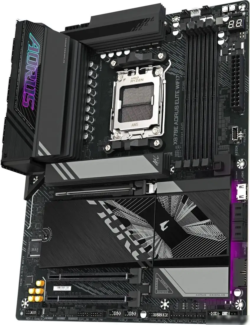 Материнская плата Gigabyte X870E Aorus Elite WiFi7 (rev. 1.1) – фото товара