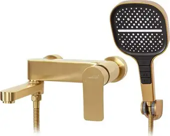 Смеситель Hansberge H4010 (золото матовый) - изображение в каталоге