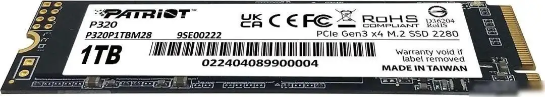 SSD Patriot P320 1TB P320P1TBM28 – фото товара