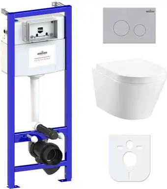 Унитаз Lavinia Boho Biore Compacto Rimless 6 в 1 77040091 - изображение в каталоге