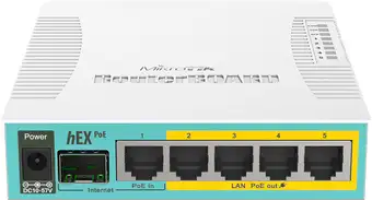 Маршрутизатор Mikrotik Hex PoE [RB960PGS]