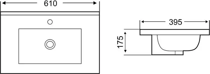 Умывальник WeltWasser Deilbach 7517-60 - фото товара