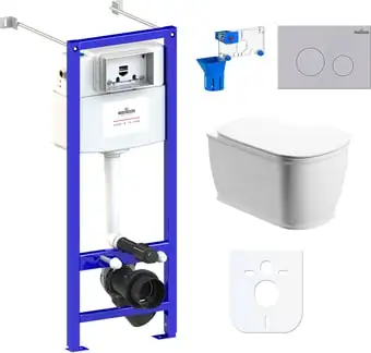 Унитаз Lavinia Boho Relfix Bell Pro Rimless 7 в 1 87050127 (матовый пластик) - изображение в каталоге