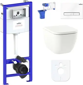 Унитаз Lavinia Boho Relfix One Compacto 7 в 1 87040069 (белое стекло) - изображение в каталоге