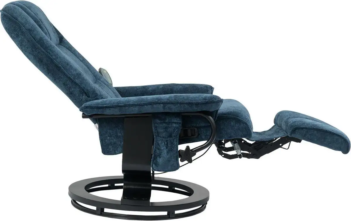 Массажное кресло Calviano 22 (синий плюш)