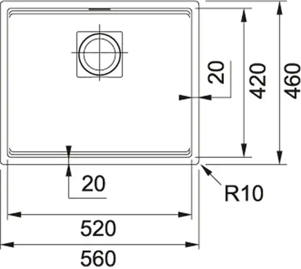 Кухонная мойка Franke Kubus 2 KNG 110-52 125.0512.504 (оникс) - фото товара