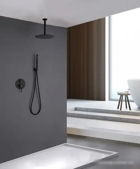 Душевая система Abber Emotion AF8821B (черный матовый) - фото товара