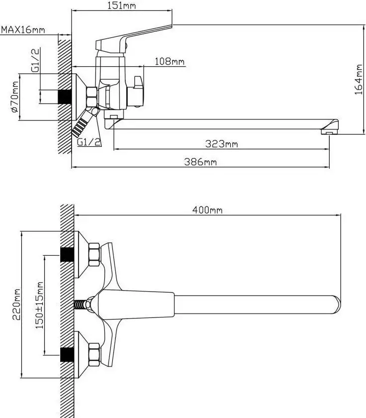 Смеситель AV Engineering AVWIN7-A165-122 - фото товара