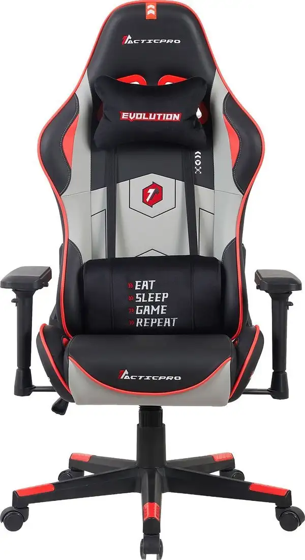Игровое (геймерское) кресло Evolution Tactic PRO Special edition D1 (черный/серый/красный) – фото товара