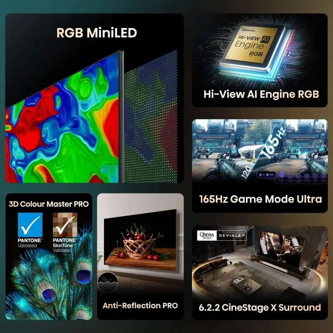 RGB miniLED телевизор Hisense 100UXQ – фото товара