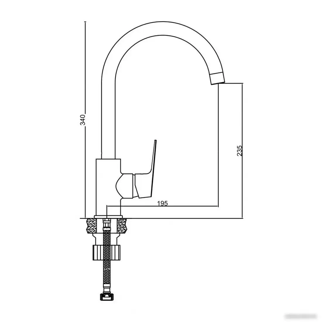 Смеситель Gross Aqua Dyno 3242285MB-B02 - фото товара