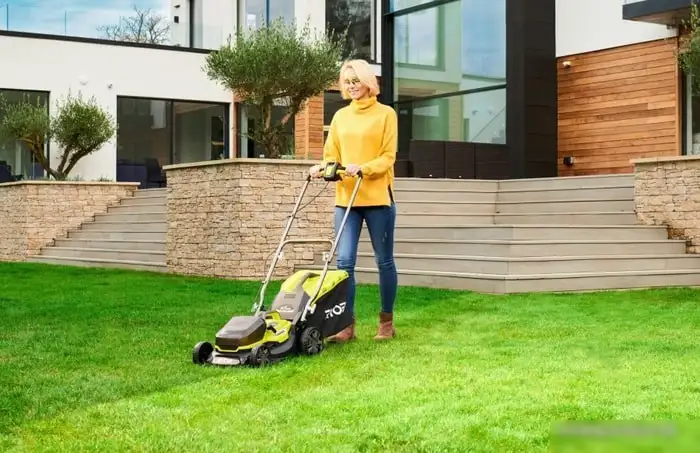 Колёсная газонокосилка Ryobi RY18LMH37A-250 Hybrid (с 2-мя АКБ) – фото товара