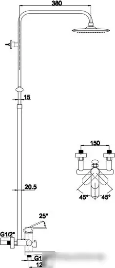 Душевая система Kaiser 36182 - фото товара