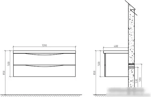BelBagno Тумба под умывальник Etna-1000-2C-SO-RN-P (rovere nature) – фото товара