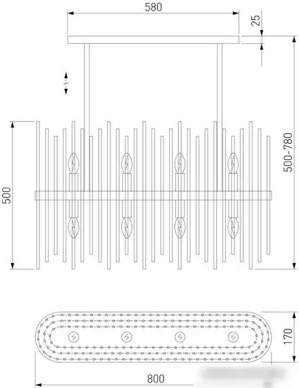 Подвесная люстра Bogate's 485/8 – фото товара