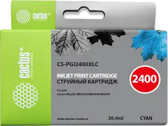 Картридж CACTUS CS-PGI2400XLC (аналог Canon PGI-2400XL C) – изображение в каталоге