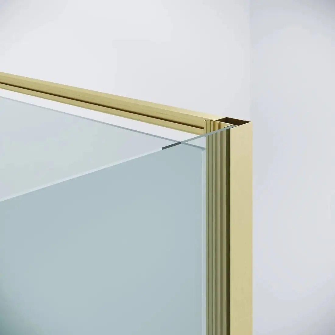 Душевая дверь Niagara Nova NG-45-10ASG 100х195 (золото сатин/прозрачное стекло) - фото товара