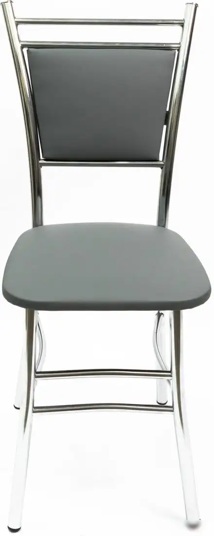 Стул ВВР Марсель (серый/хром, экокожа) – фото товара