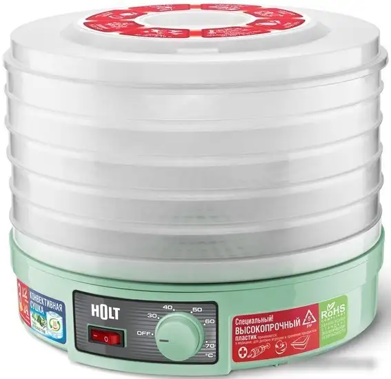 Сушилка для овощей и фруктов Holt HT-FD-002 (бирюзовый) - фото товара