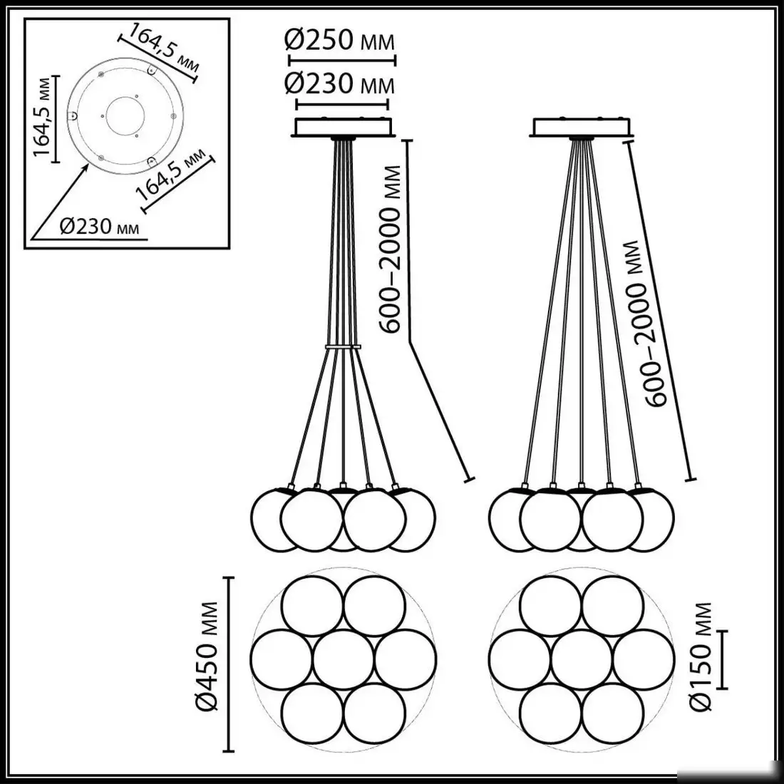 Подвесная люстра Odeon Light Magia 7109/7 – фото товара